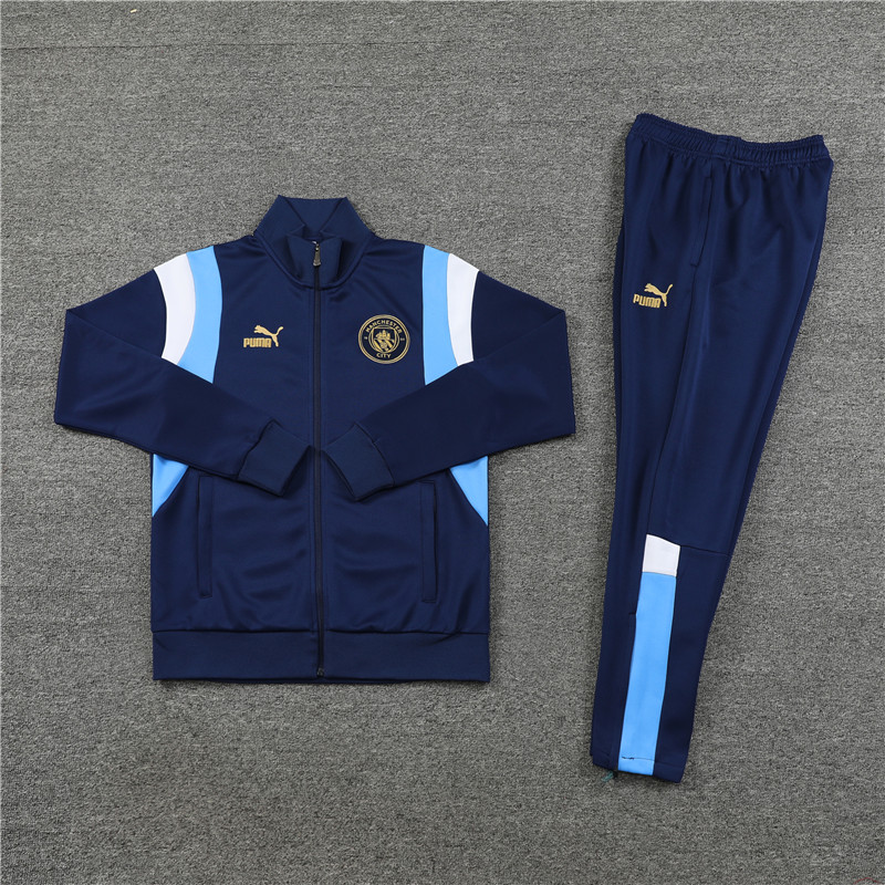 Manchester City 23-24 Jacket Training Tracksuit - Blue